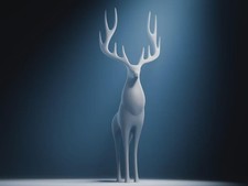 Minimalist hirsch skulptur - hirsch,