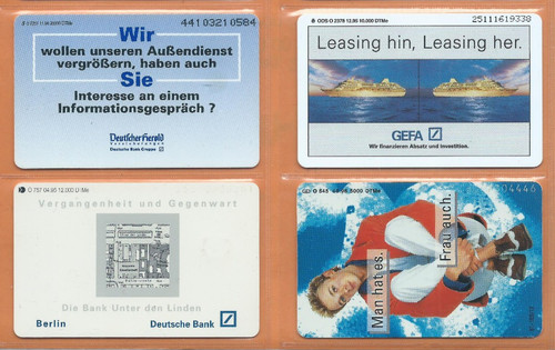 Deutsche bank 4 verschiedene - bank,