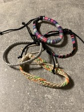 4 Stück Armband Herrenarmband Stoff Freundschaft Gay Design Geschenk D3-4