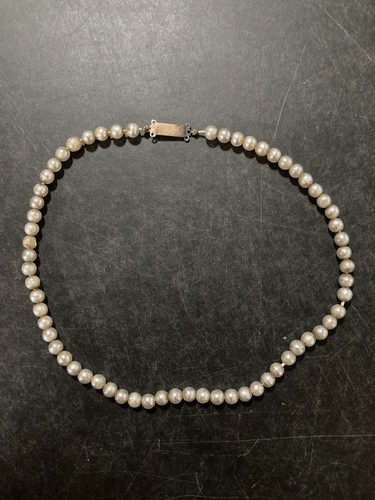 Vintage perlenkette mit - vintage,