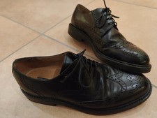 Herrenschuhe Gr. 44  Budapester Stil, Brogue Business Schuhe, schwarz, elegant