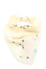 OWA Halstuch Damen Tuch creme-hellbraun-schwarz Elegant