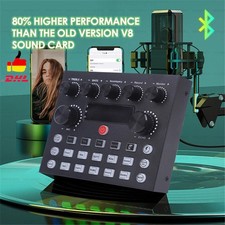 Bluetooth-Soundmixer Audio-Soundkarte Mixer-Board Live-Streaming Stimmverzerrer