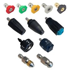 Hochdruck Reinigungsdüse Dreckfräse 1/4" Schnellkupplung Stecker Rohrreinigung