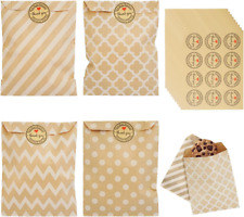 100 Stück Butterbrottüten, Papier Tüten 13X16Cm Geschenktüte Klein Candybar Papi