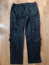 Cargohose / Chinohose / Cargo Jogger - schwarz - W33