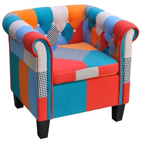 Vidaxl patchwork sessel - vidaxl, patchwork-sessel