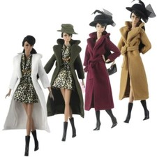 1/6 Parka Winterjacke für Barbie Puppenkleidung Langer Mantel Outfit Windbreaker