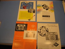 Agfa diverse Kamera 4 Werbeanzeigen Originalwerbung aus den 1950.Jahre