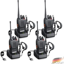 4x Walkie Talkie mit Headset