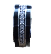 Joop Damen Ring 925 Silber Zirkonia schwarz Epoxy JESSICA Gr 57