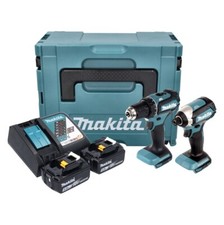 Makita DLX 2289 TJ Combo Kit 18 V DDF 485 + DTD 153 + 2x Akku 5,0 Ah + Ladegerät