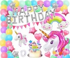 70 Stück Geburtstag Einhorn