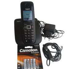 Gigaset Telefon A510 Mobilteil Handteil mit Basisstation A510H A510A Akkus Kabel