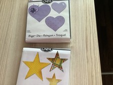 stanzen stanzschablonen ,gebraucht, herzen und sterne, dehr gut erhalten 