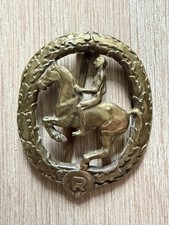 Vintage Reiter Abzeichen Pferd