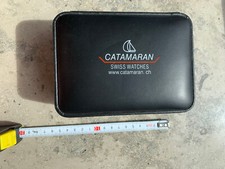 Catamaran Uhrenbox Uhrenetui für 1 Uhr Uhrentruhe Uhrenkasten Uhrenschatulle DE