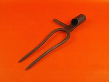 alte antike Rübengabel Erntegabel geschmiedet Landhaus Deko