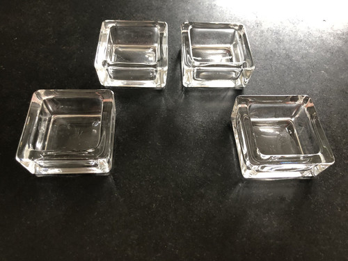 Windlicht flach glas - glas, eckig