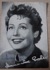 2 Autogramme deutsche Film- und Theater Schauspielerin Hannelore Schroth(123549)