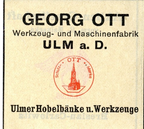 Georg ott ulm hobelbänke - ott,