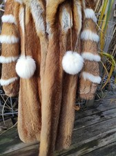 Pelzmantel Rotfuchs mit Weißfuchs