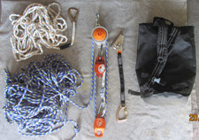 Skylotec Abseilgerät Seil 60m/9mm + Seil 15 m/13 mm+Sack