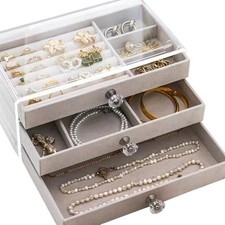 Schmuckbox mit 3 Ebenen aus