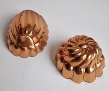 Tagus Kupfer Backform Kuchenform Puddingform Geleeform Set 60er/70er Vintage