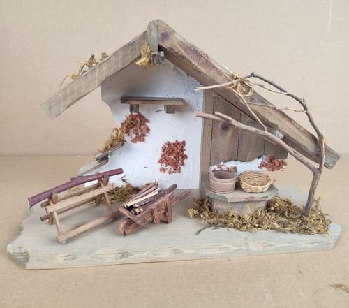 Kleine weihnachtskrippe aus - kleine,