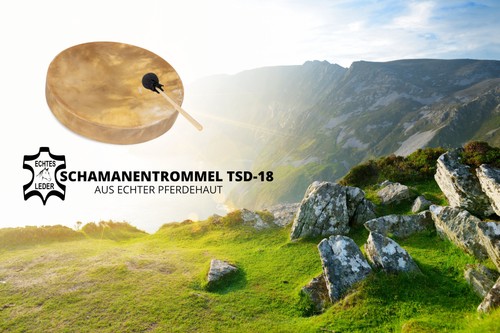 Schamanentrommel 46cm - schamanentrommel, 18"