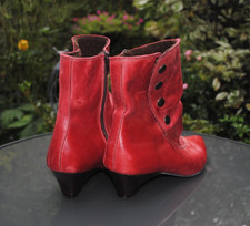 Double You Stiefeletten Gr. 38..Übergang...gefüttert...Kaminrot...Absatz 4 cm