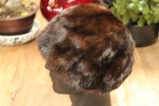 VINTAGE EDNA WALLACE 50ER JAHRE ECHTFELL, NERZ ? DAMEN HUT GR S-M