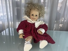 Künstlerpuppe Sammler Brigitte Leman Vinyl Puppe 60 cm. Top Zustand.   