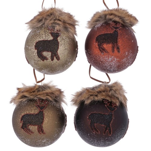 4tlg set weihnachtskugeln - set,