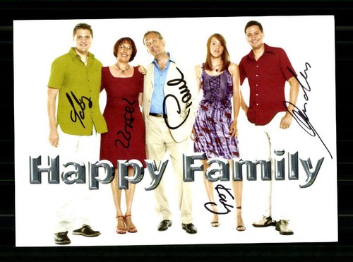 Happy family autogrammkarte - family,