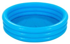 Baby Pool Kinder Planschbecken Badespaß aufblasbarer Boden Schwimmbecken Blau