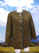 Hochwertig in braun Top Zustand Lederjacke klassisch und schlicht Jacke Gr.38