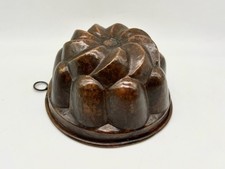 Vintage Kupfer Backform Kuchenform Puddingform Geleeform antik ca. 17,5 cm