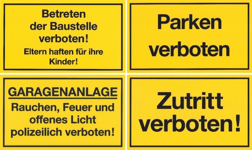 Schild betreten der - schild,