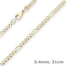 3,4mm Armband Figarokette