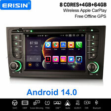 8 Kern 64GB Android 14 DAB+ Autoradio CD CarPlay Navi Für Audi A6 S6 RS6 Allroad