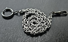 Taschenuhrkette aus Königskette Uhrenkette Taschenuhr Kette 36 cm x 5mm - 5B4