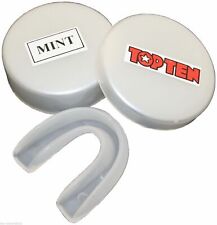 TOP TEN PROFI Sport Zahnschutz mit Box MINZ AROMA Mundschutz Dose klar farblos