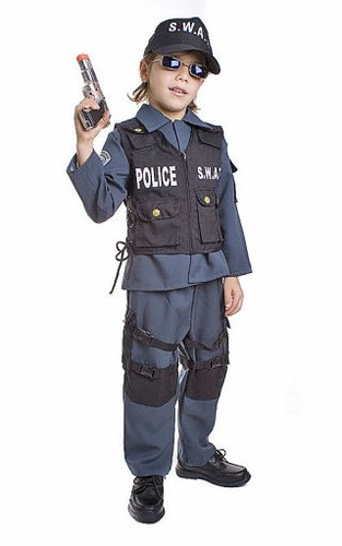 Kids polizist kostüm - s.w.a.t.,