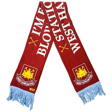 West Ham United Schal Station 936 Vintage Fussball Fanclub Fanschal Oldschool