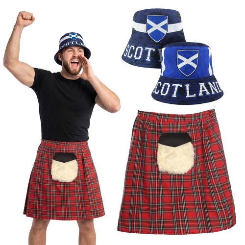Schottland fischerhut kilt - fischerhut,