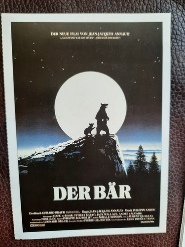 Der bär 1988 cinema karte - bÄr, |