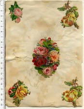 Konvolut Oblaten "Blumen" etwa 1895