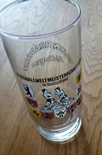 WM 1974 - 0,25 Liter  Glas - Bierglas Brauerei  Rosen - Sammlerglas - selten